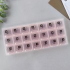 Таблетница органайзер «Утро, день, вечер», 21 секция, русские буквы, розовая - Фото 3