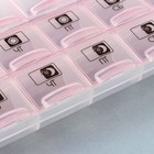 Таблетница органайзер «Утро, день, вечер», 21 секция, русские буквы, розовая - Фото 5