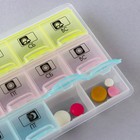 Таблетница органайзер «Утро, день, вечер», 21 секция, русские буквы, разноцветная. - Фото 6