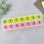 Таблетница органайзер, 14 секций, русские буквы, 21.5 х 2.5 х 6.5 см. - Фото 2