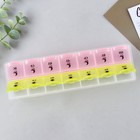 Таблетница органайзер, 14 секций, русские буквы, 21.5 х 2.5 х 6.5 см. - Фото 4