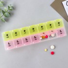 Таблетница органайзер, 14 секций, русские буквы, 21.5 х 2.5 х 6.5 см. - Фото 5