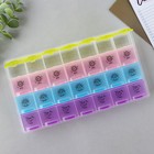 Таблетница органайзер, 28 секций, русские буквы, 21.6×12×1.7 см - Фото 4