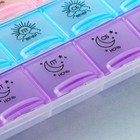 Таблетница органайзер, 28 секций, русские буквы, 21.6×12×1.7 см - Фото 5