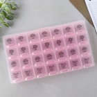 Таблетница органайзер, 28 секций, русские буквы, 21.6×12×1.7 см - Фото 3