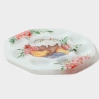 Подставка для яиц Доляна «Кулич», 8 ячеек, 22×22 см, стекло, белая - Фото 5