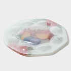 Подставка для яиц Доляна «Кулич», 8 ячеек, 22×22 см, стекло, белая - Фото 6