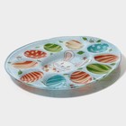 Подставка для яиц Доляна «Зайка», 24×20.6 см, 10 ячеек, стекло, голубая - Фото 6