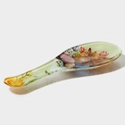 Подставка под ложку Доляна «Акварель», 23.5×8.3×1.5 см, стекло, зелёная - Фото 3