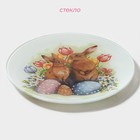 Десертная тарелка Доляна «Акварель», d=20 см, стекло, прозрачная - Фото 2