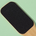 Пилка для пяток BAMBOO, наждачная, двусторонняя, с подвесом, 25 см, бамбуковая - Фото 6