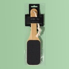 Пилка для пяток BAMBOO, наждачная, двусторонняя, с подвесом, 25 см, бамбуковая - Фото 8