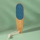 Пилка для пяток BAMBOO, наждачная, двусторонняя, с подвесом, 18 см, бамбуковая - Фото 4