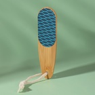 Тёрка для ног «BAMBOO», наждачная, двусторонняя, с подвесом, 18 см, бамбуковая - Фото 5