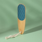 Пилка для пяток BAMBOO, наждачная, двусторонняя, с подвесом, 18 см, бамбуковая - Фото 5