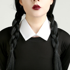 Карнавальный костюм «Мрачная девчонка», р. M: парик, юбка, чулки, воротник - Фото 3