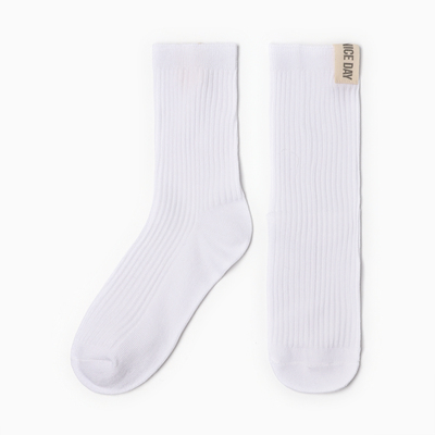 Носки женские KAFTAN Nice day, размер 36-39 (23-25 см), белые