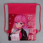 Мешок для обуви «Аниме девушка» (полиэстер) 41×30 см - Фото 4