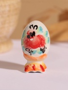 Фигурка дерево «Яйцо сувенирное: малое», 6.5 см, гжель, цветное - Фото 3