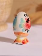 Фигурка дерево «Яйцо сувенирное: малое», 6.5 см, гжель, цветное - Фото 4