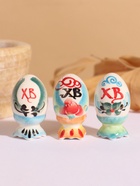 Фигурка дерево «Яйцо сувенирное: малое», 6.5 см, гжель, цветное - Фото 5