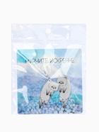 Серьги акриловые «Котики», цвет бело-серый - фото 68135521