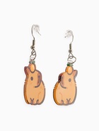 Серьги акриловые «Капибара», цвет коричневый - Фото 3