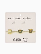 Серьги акриловые «Коты» забавные, цвет бежево-коричневый - фото 68135523