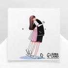 Серьги акриловые «Сердце» обнимашки, цвет розово-голубой - Фото 4