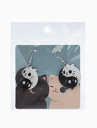 Серьги акриловые «Инь-ян» котики, цвет чёрно-белый - Фото 7