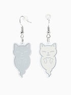 Серьги акриловые «Котики» духи, цвет чёрно-белый - Фото 3