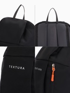 Рюкзак спортивный TEXTURA, на молнии, с карманом, чёрный - Фото 3