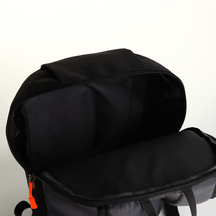 Рюкзак городской на молнии TEXTURA, наружный карман, цвет чёрный