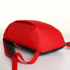 Рюкзак спортивный на молнии TEXTURA, наружный карман, цвет красный - Фото 6