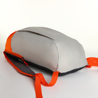 Рюкзак спортивный на молнии, TEXTURA, наружный карман, цвет бежевый/оранжевый - Фото 6