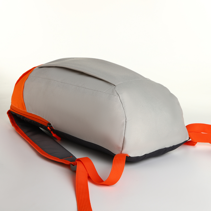 Рюкзак городской на молнии TEXTURA, наружный карман, цвет бежевый/оранжевый