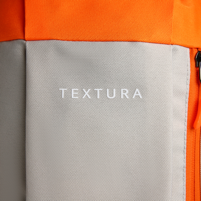 Рюкзак городской на молнии TEXTURA, наружный карман, цвет бежевый/оранжевый