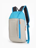 Рюкзак спортивный TEXTURA, на молнии, с карманом, размер 20×11×39 см, бежевый/голубой - Фото 5