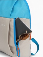 Рюкзак спортивный TEXTURA, на молнии, с карманом, размер 20×11×39 см, бежевый/голубой - Фото 10