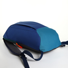 Рюкзак спортивный на молнии TEXTURA, наружный карман, цвет синий - фото 9422476