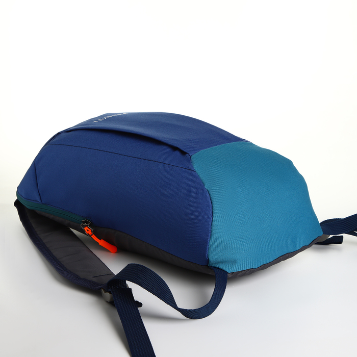 Рюкзак городской на молнии TEXTURA, наружный карман, цвет синий