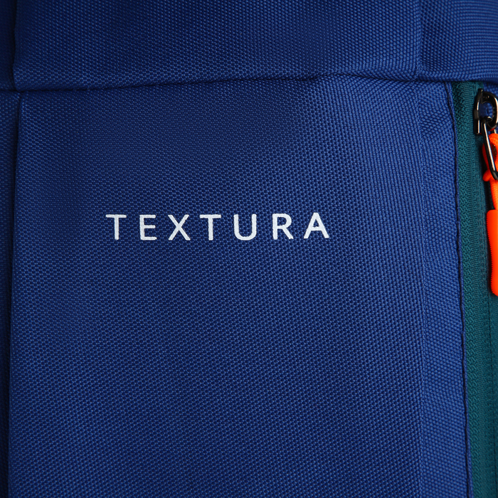 Рюкзак городской на молнии TEXTURA, наружный карман, цвет синий
