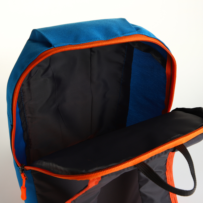 Рюкзак городской на молнии TEXTURA, наружный карман, цвет голубой