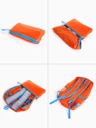 Рюкзак туристический 25 л, складной, водонепроницаемый, с карманами, оранжевый - Фото 7