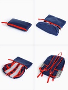 Рюкзак туристический 25 л, складной, водонепроницаемый, с карманами, синий - Фото 7