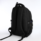 Рюкзак школьный на молнии, 5 карманов, цвет чёрный - Фото 4