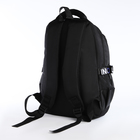 Рюкзак школьный на молнии, 5 карманов, цвет чёрный - Фото 4