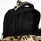 Рюкзак школьный на молнии, 5 карманов, цвет чёрный/жёлтый - Фото 6
