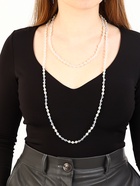 Бусы «Блеск» с жемчугом, шар №6, трансформер, цвет бело-молочный, 150 см 10203583