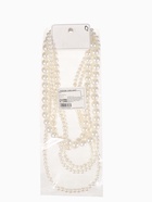 Бусы «Жемчуг» многоярусный 5 нитей, бусины №8, 12, 14, цвет молочный в серебре, 70 см - Фото 8